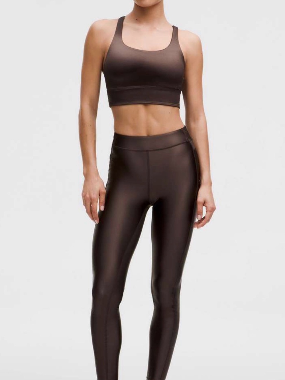 Lululemon Satin Shine High-Rise Tight 28" - Espresso